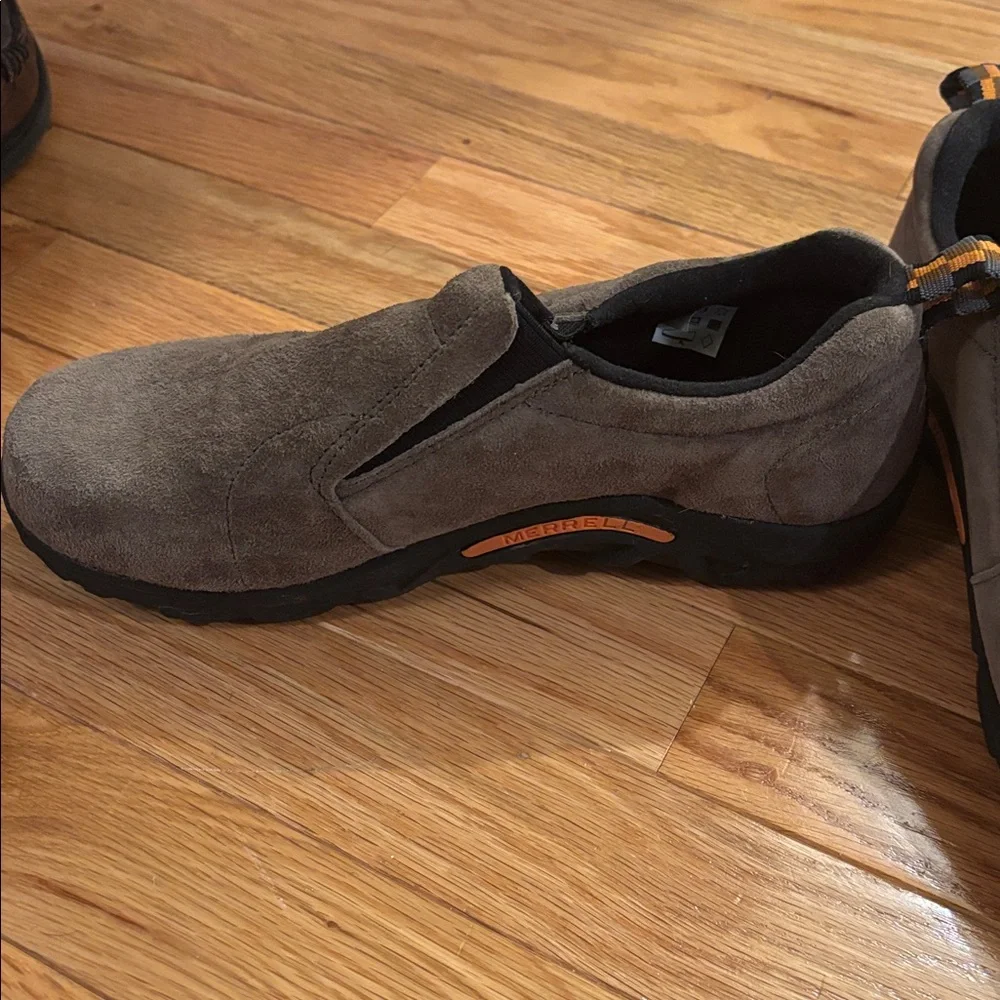 Merrell Dark Brown Suede Jungle Moccasins